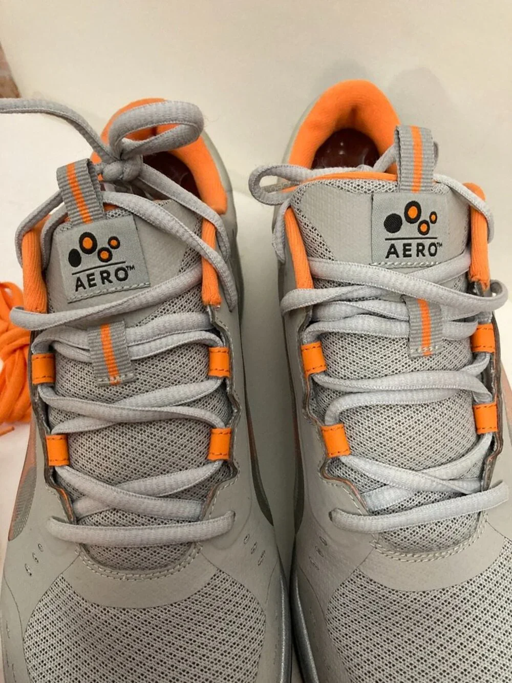 NWT Abeo Sneakers Grey and Orange Size 10